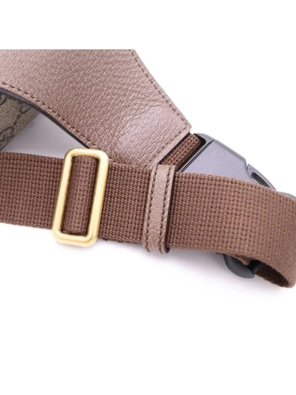 Gucci GG Supreme Ophidia Belt Waist Bag Brown